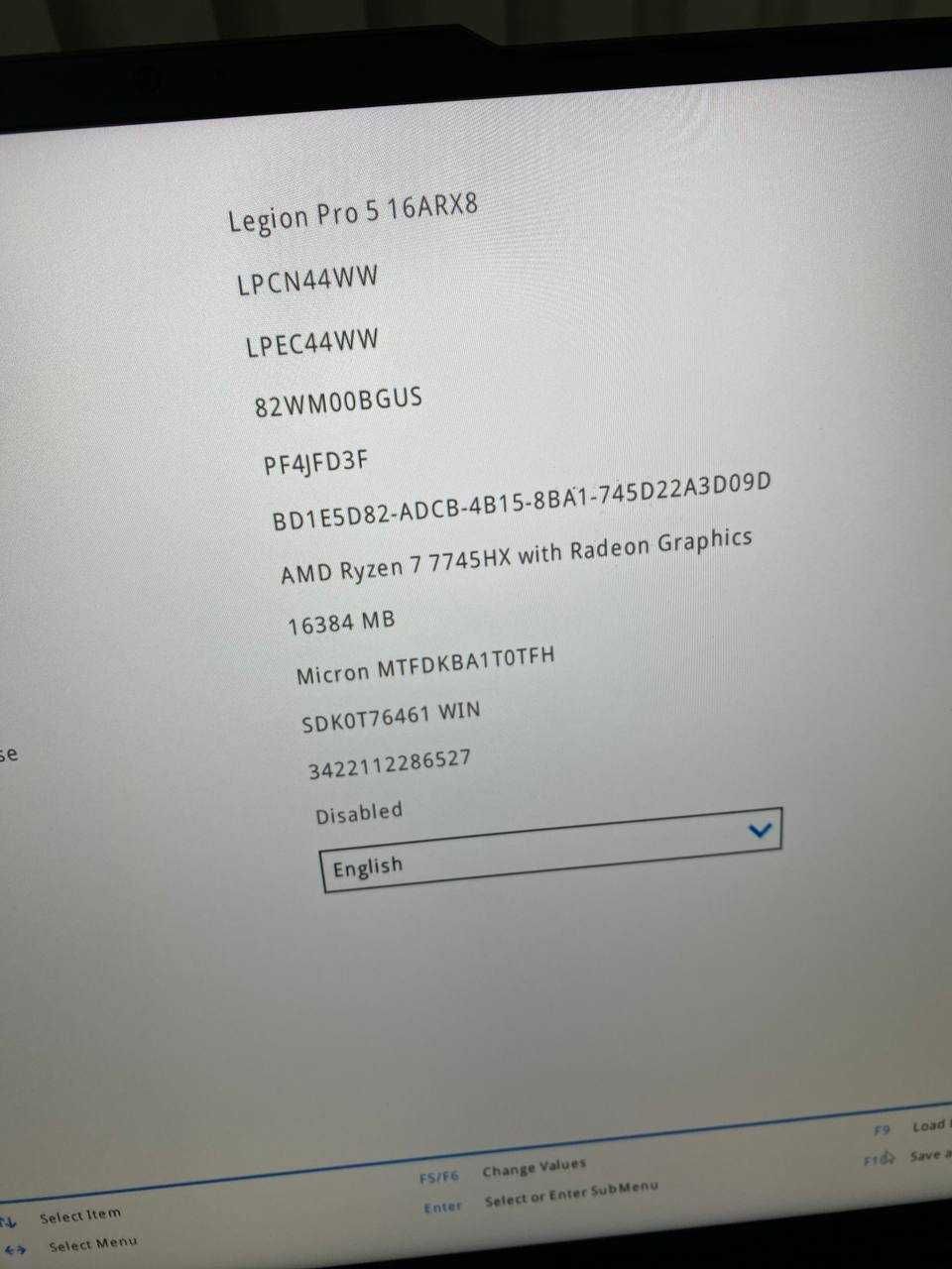 Lenovo Legion 5 Pro 16ARX8 (82WM00BGUS) Ryzen 7 7745HX/16/4070/1TB