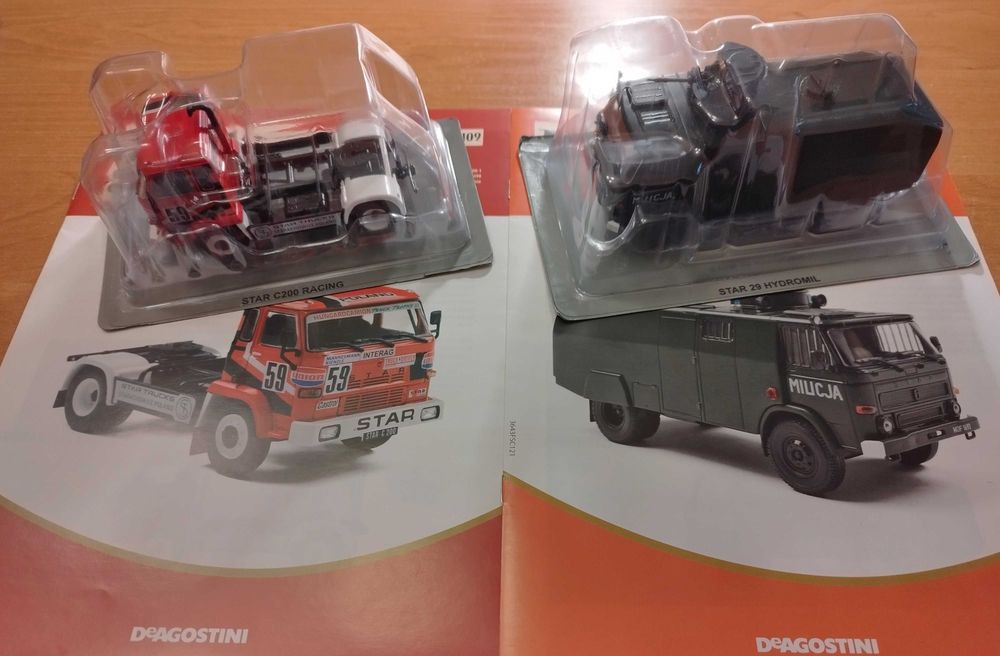 Kultowe ciężarówki PRL STAR 29Hydromil i STAR C200 Racing nr 109 i 110
