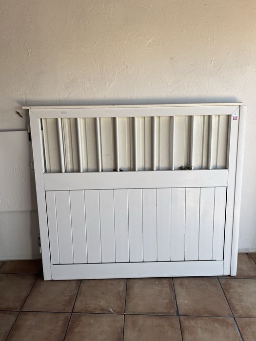 Portao aluminio branco