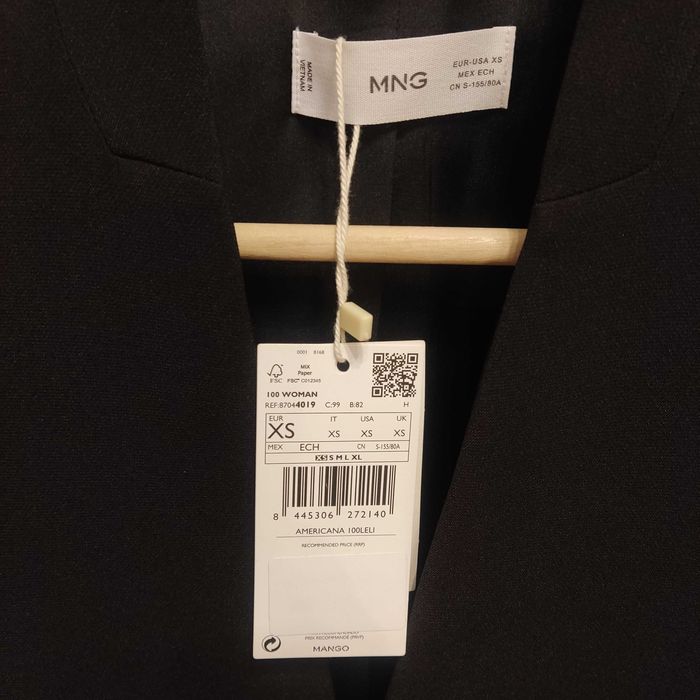 Elegancka marynarka Mango. Nowa. Rozmiar XS