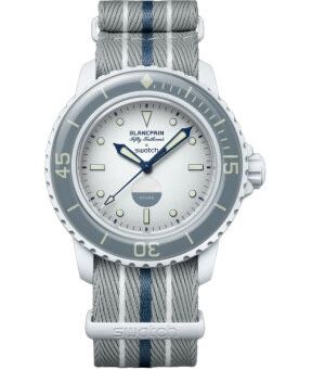 Часы Blancpain × Swatch Bioceramic Scuba Fifty  'Antarctic Ocean