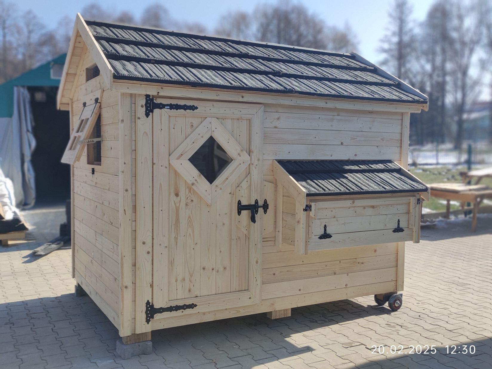 Kurnik xxxxl dla 40 kur, domek, zabudowa drewniana ,wybieg