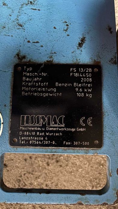 Шовонарізчик(штроборіз) Lissmac fs13