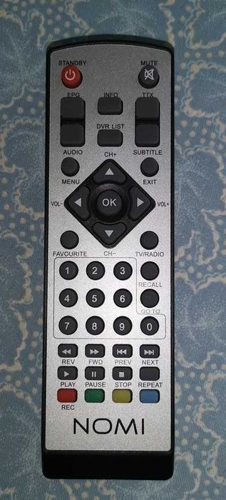 Пульт для DVB-T2 тюнера NOMI T201