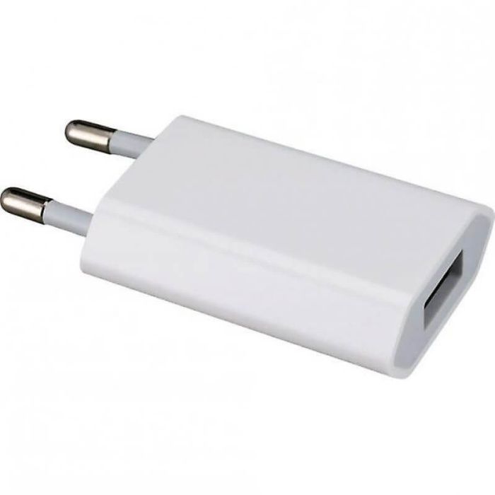 Carregador OEM para iPhone 5V USB Branco - Novo - Sem Cabo