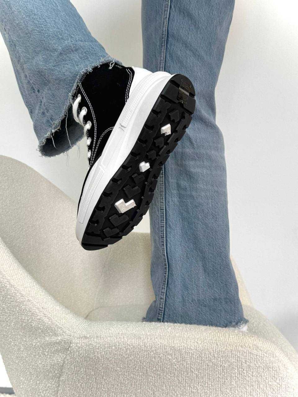 Converse Platform чорні високі конверси на платформі 2025