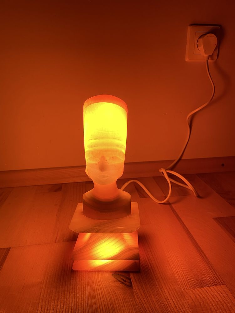 Lampka nocna Nefretete alabaster