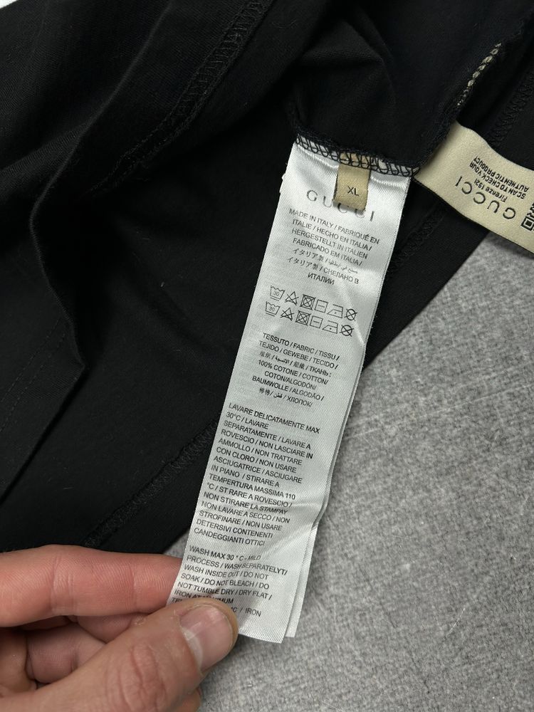 Gucci (L-XL) футболка чорна made in Italy
