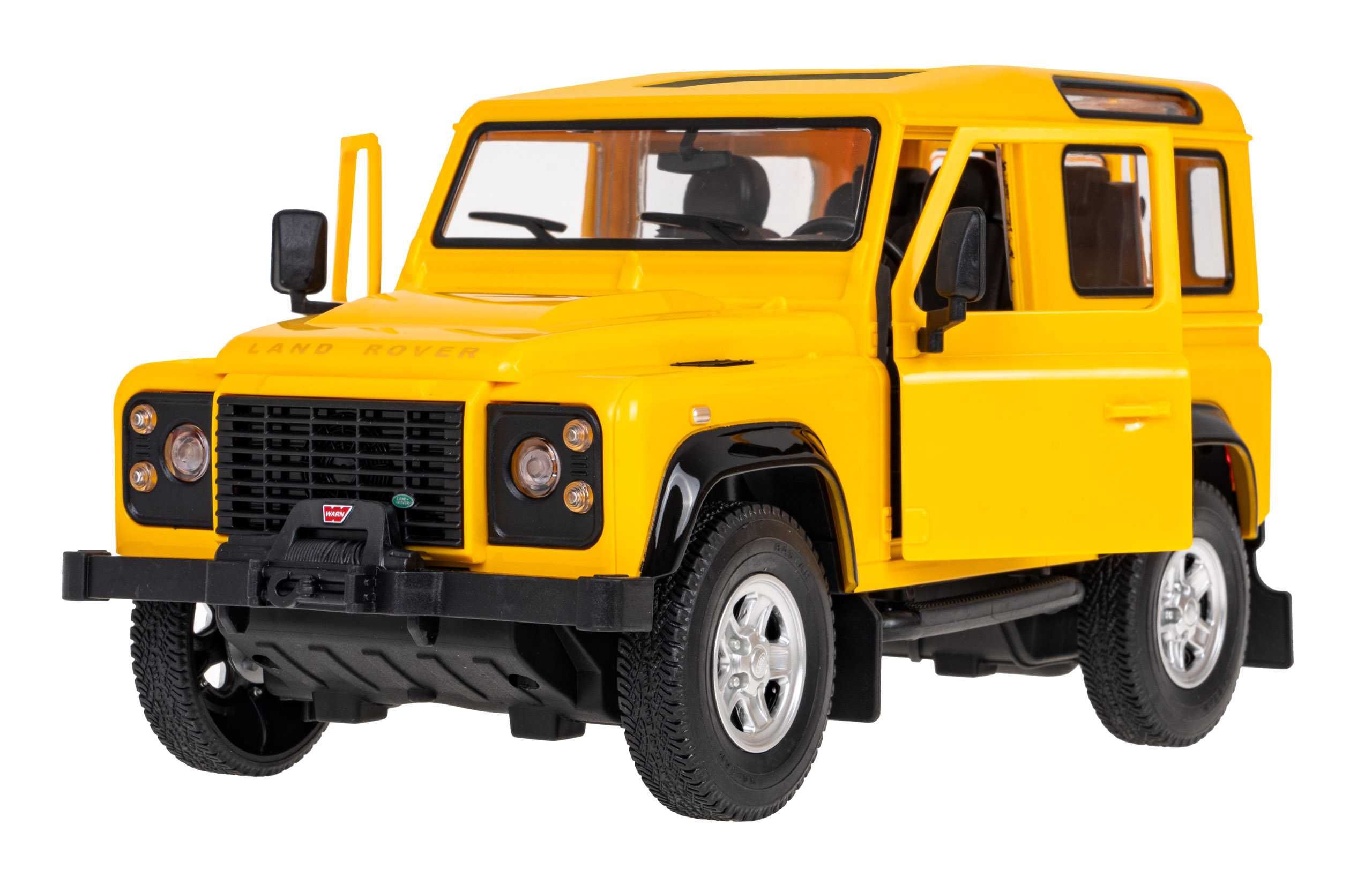 Zdalnie sterowanie auto Land Rover Defender żółty RASTAR model 1:14