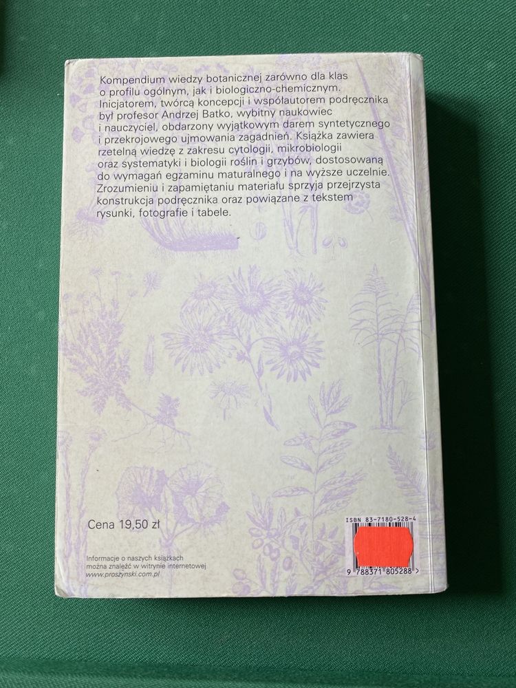 Botanika i biologia komórki wydanie 2 liceum