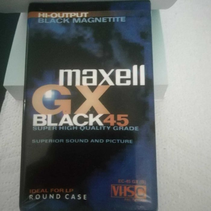 Kasety do kamery  VHS C Maxell GX black 45 nowe folia  Made in Japan