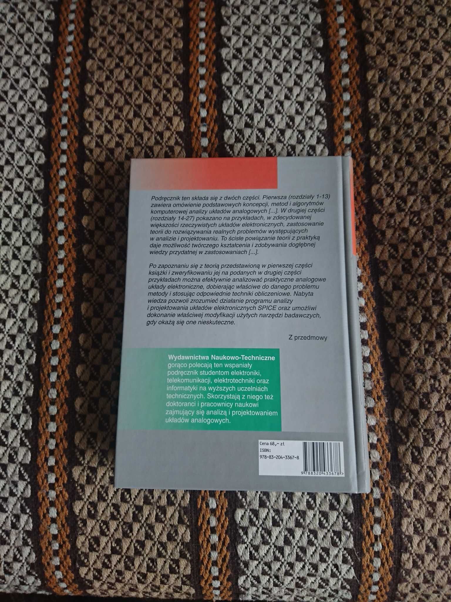 Książka podręcznik Komputerowe metody analizy układów analogowych