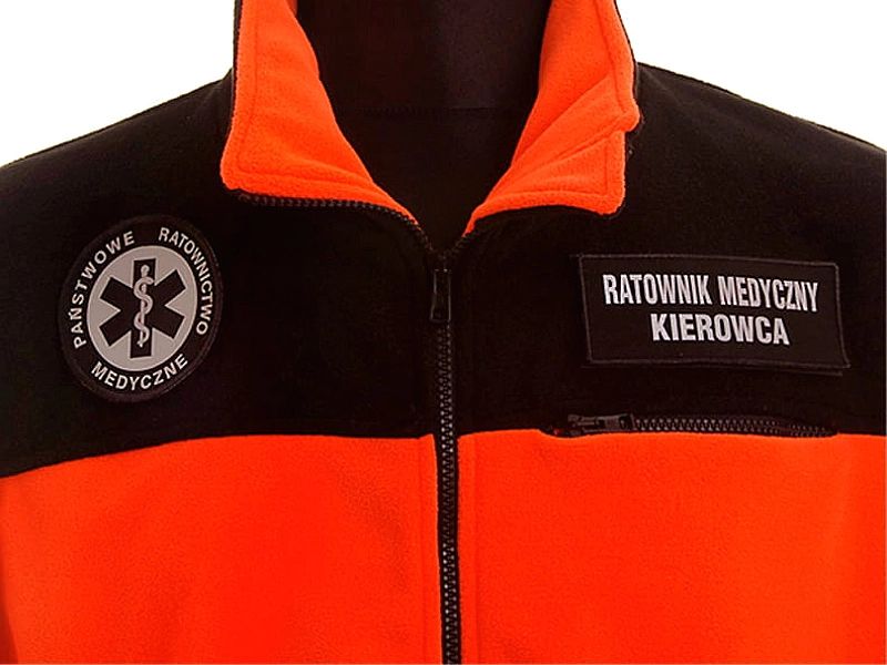 Polar ratowniczy Standard Plus FLUO z kompletem emblematów (S)