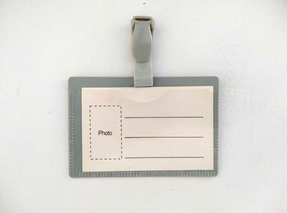 Бейдж горизонтальный с клипом, Skiper