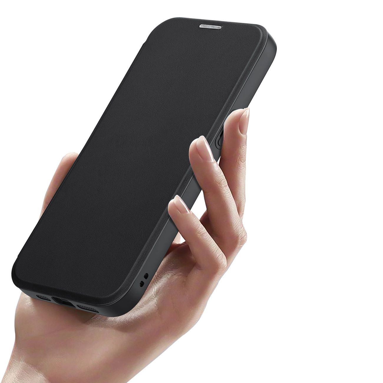 Etui iPhone 15 Pro Max pokrowiec MagSafe z klapką Dux Ducis - czarny