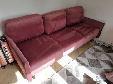 Sofa/Kanapa rozkładana BRW różowa