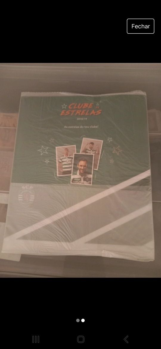 Caderneta vazia Clube das Estrelas - Benfica/Sporting 2018_2019 + set
