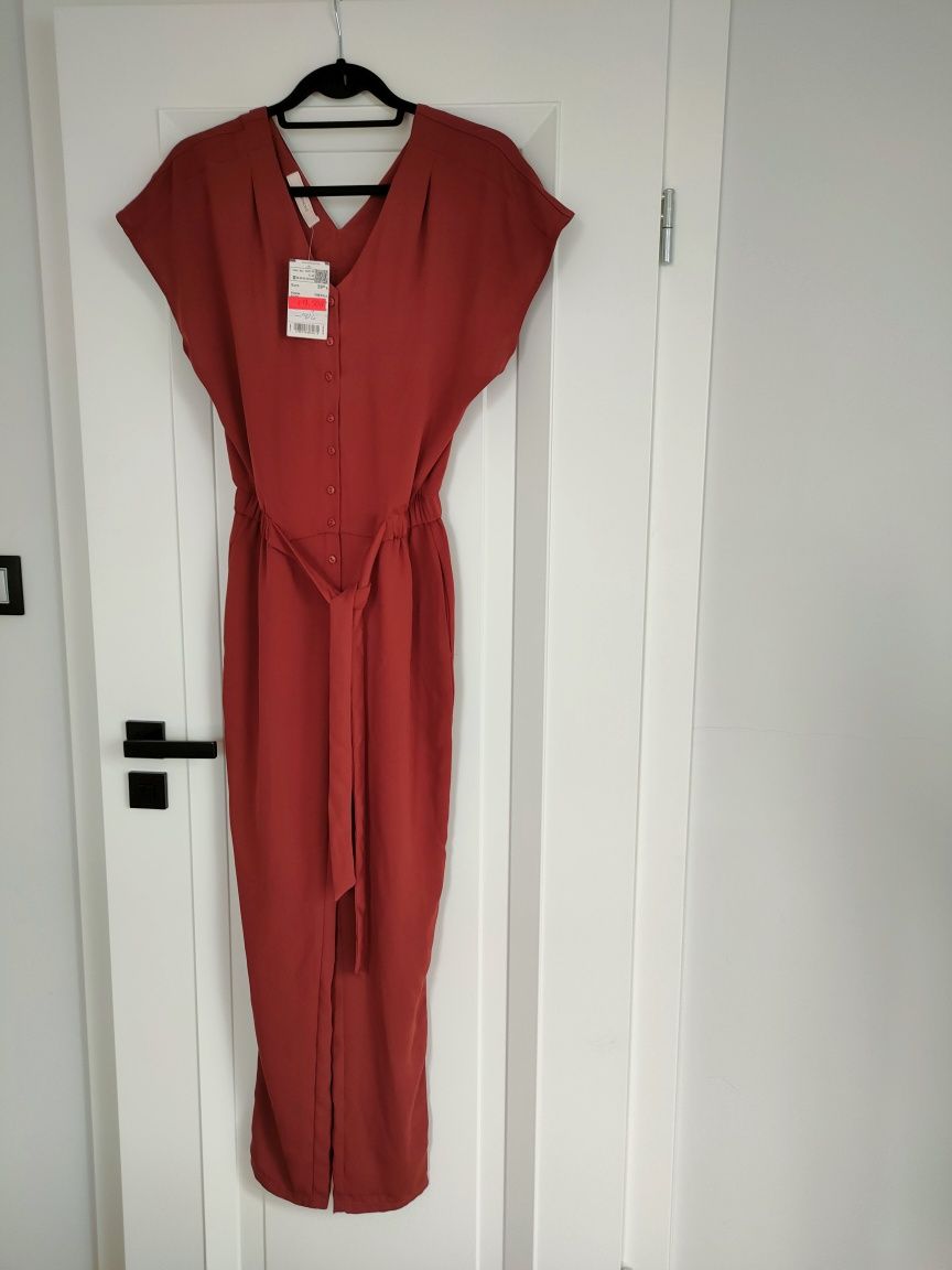 XS 34 nowy Promod kombinezon wesele Zara Spodnium bordo sukienka
