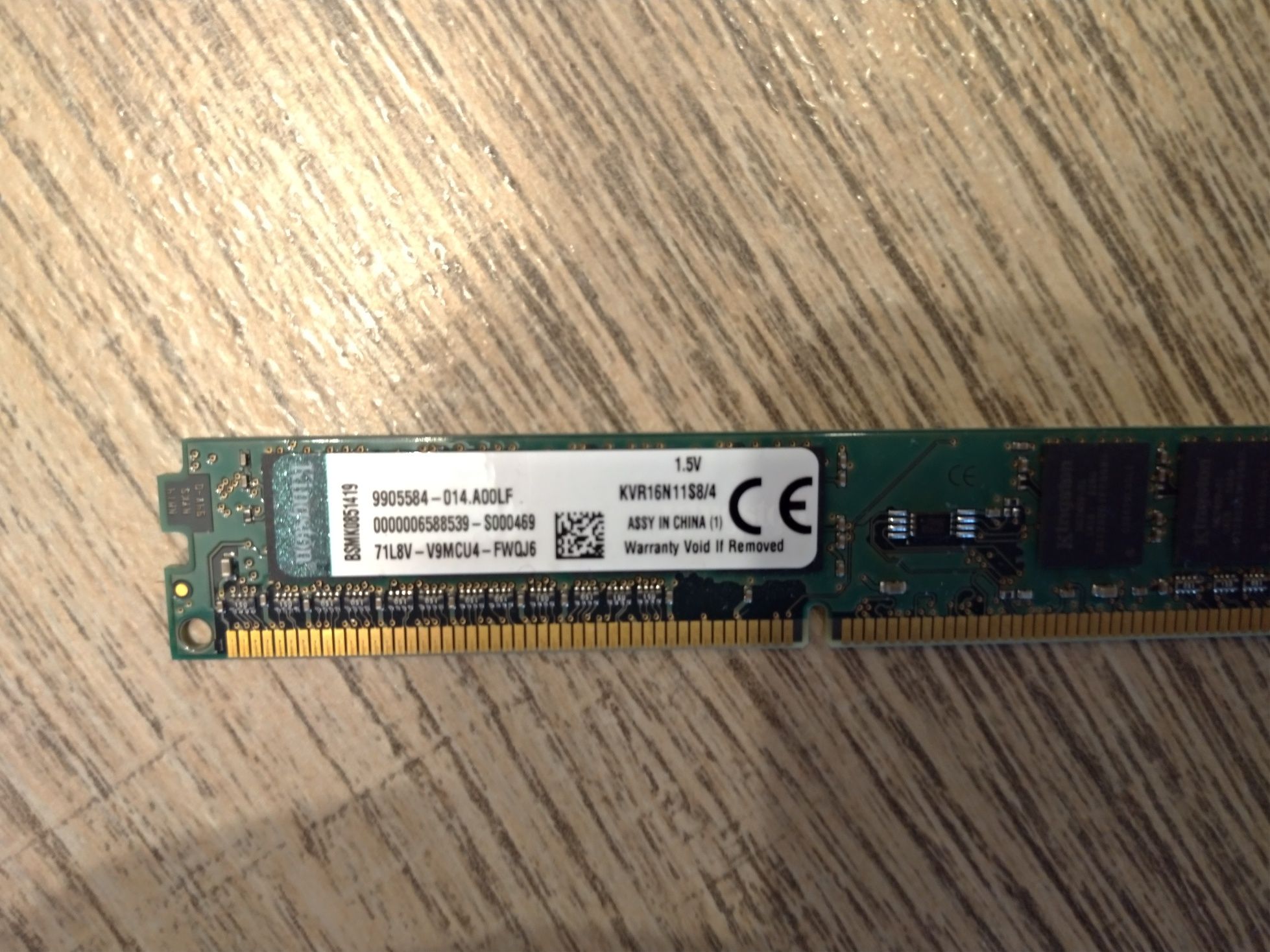 Memoria ddr3 4gb kingston