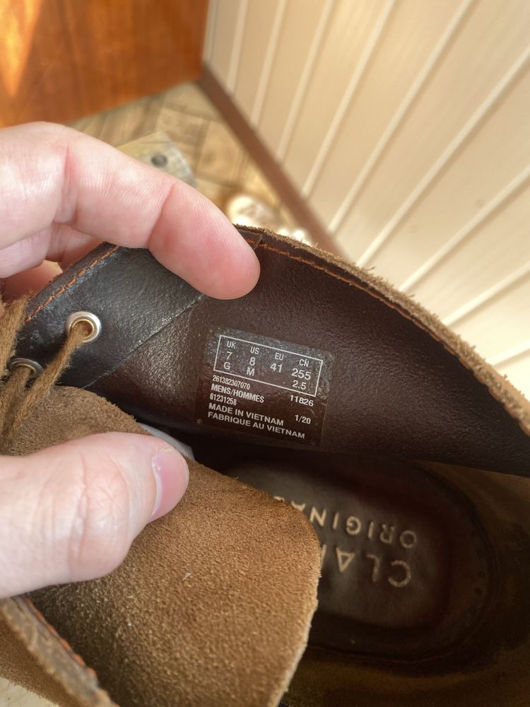 Черевики туфлі Clarks Desert boot