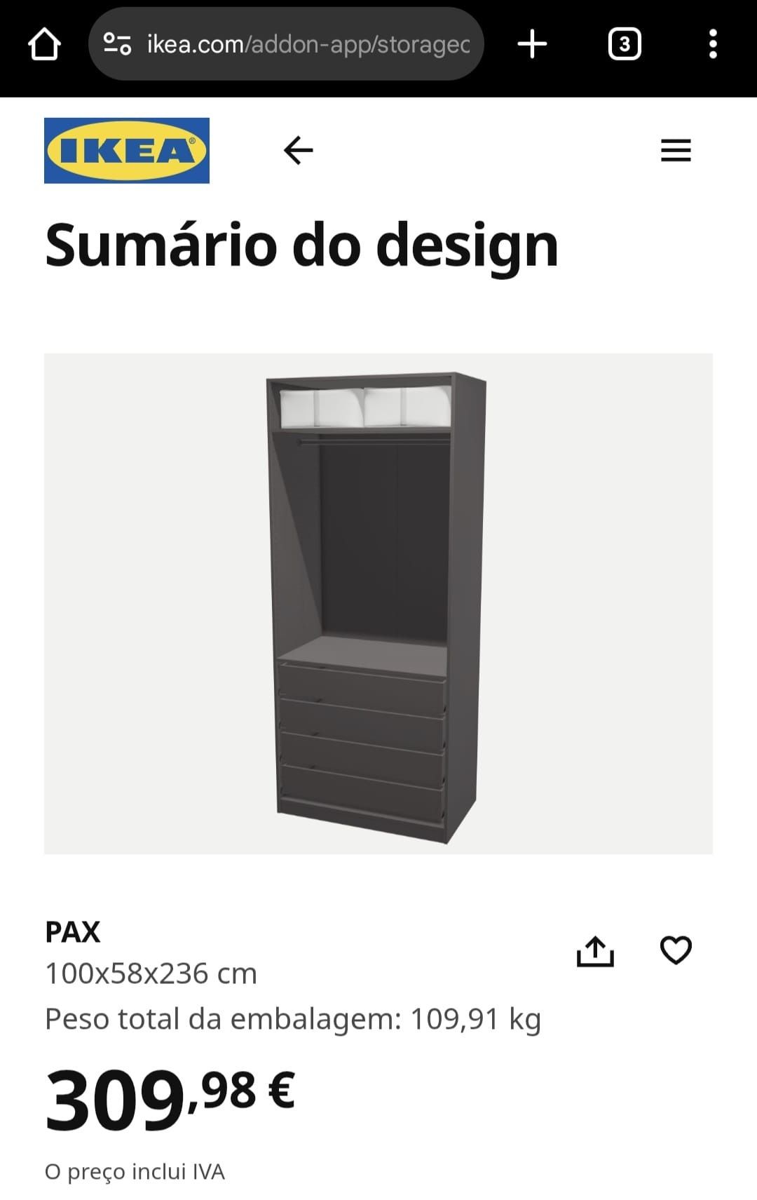 Roupeiro PAX Ikea
