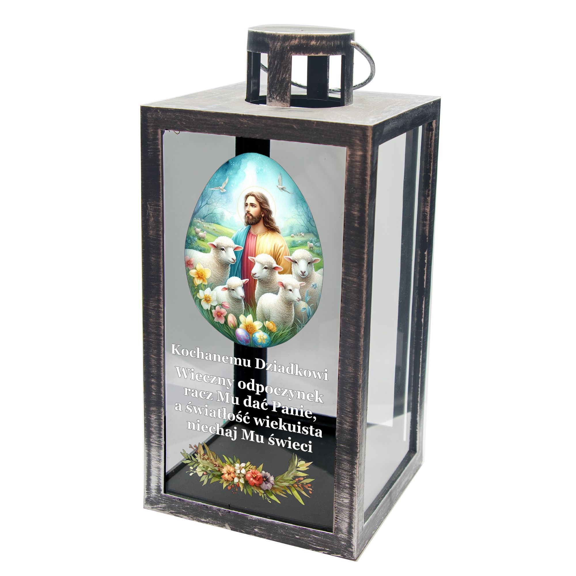 Znicz na wielkanoc XL 21 cm wielkanocny dla Babci Dziadka Dziadków