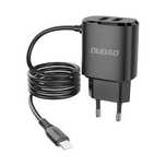 Dudao ładowarka sieciowa 2x USB z wbudowanym kablem Lightning 12W