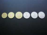 Таджикистан набор монет 10, 20, 50 дирам, 1, 3, 5 сомони 2019-2022 UNC