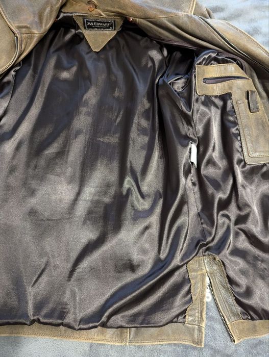 Куртка чоловіча шкіряна зимова, розмір XL.