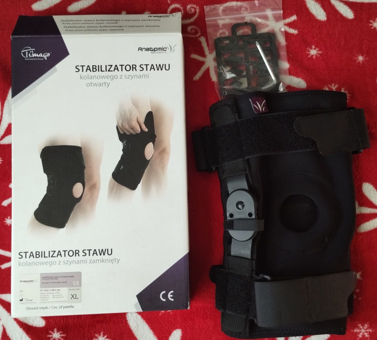 Stabilizator stanu kolanowego otwarty XL