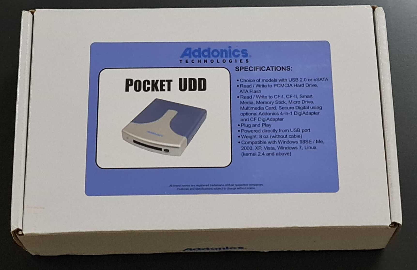 Addonics Pocket (Ultra DigiDrive) card reader NOVO