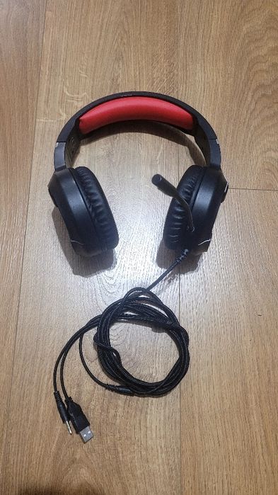 Słuchawki gamingowe Havit GAMENOTE H2233D RGB (czarno-czerwone)