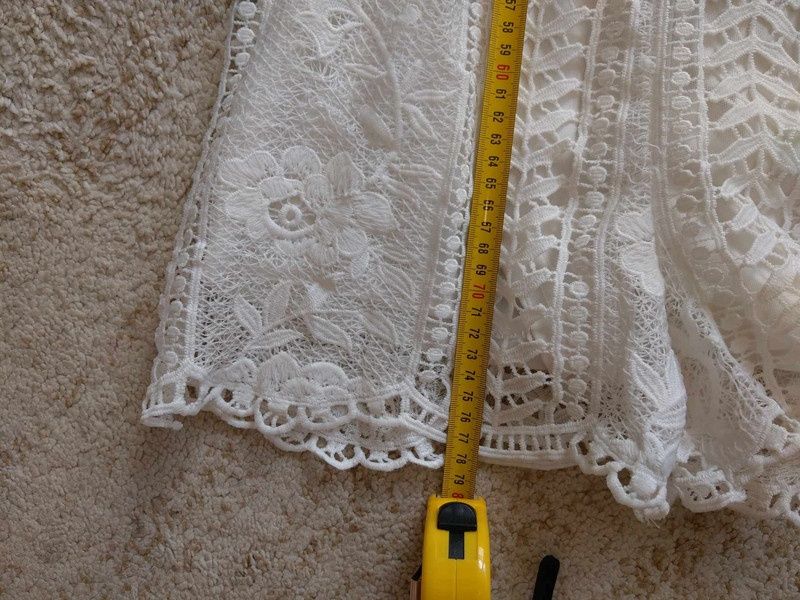 Kombinezon letni krótki koronkowy z podszewką boho koronka xs/s bisou'