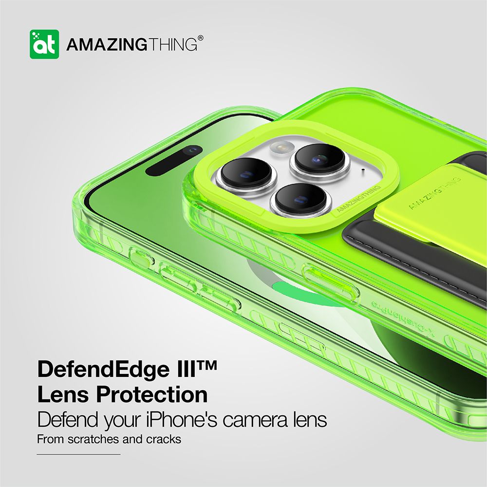 Amazing Thing Etui Titan Pro Do Iphone 15 Pro Zielony Z Podstawką