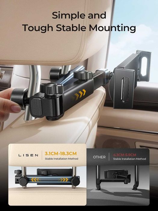 Uniwersalny uchwyt na telefon komórkowy LISEN 4,7-11"