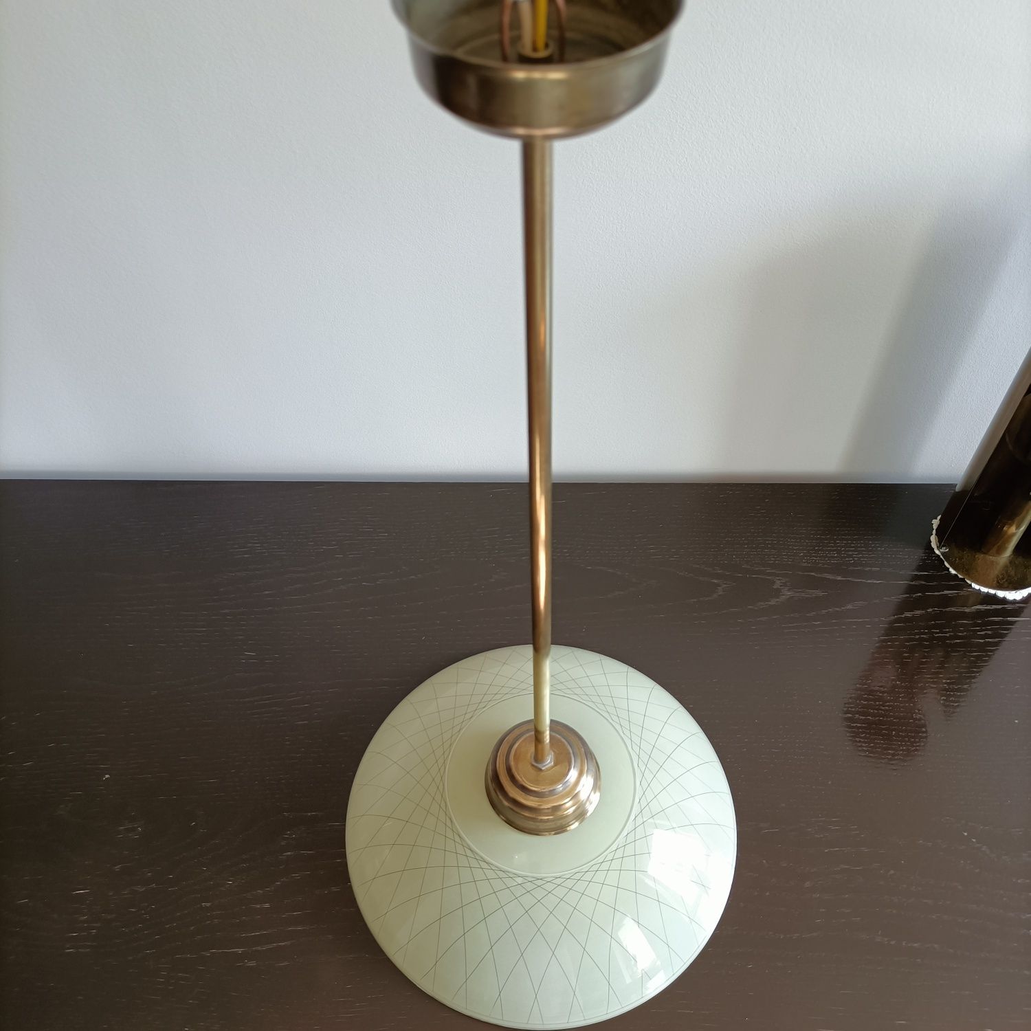 Stara lampa wisząca - art deco, vintage, retro, PRL,secesja, design