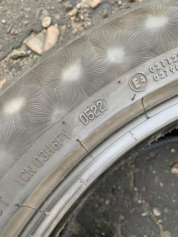 Шини 225/55 R19 пара Continental 2022р, 7мм
