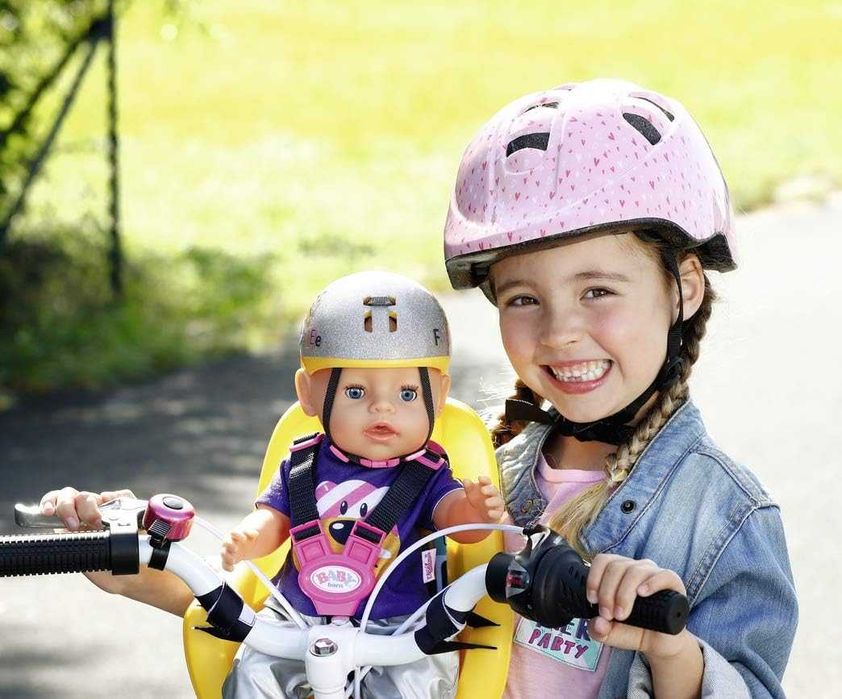 Велокресло для куклы Baby Born 830048 Bicycle Seat Yellow