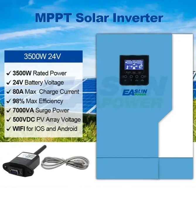 Гібридний інвертор EASUN 3.5kW 24V ISolar-SML-III-3.5KW