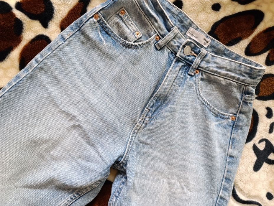 Джинси моми світло сині