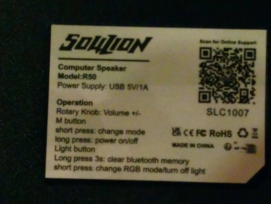 SOULION R50 soundbar, głośnik komputerowy