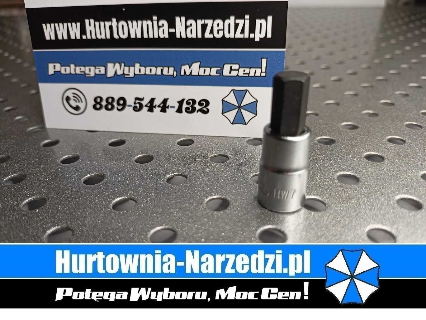 Nasadka imbus 7 mm 1/4" CrV IMBUS HEX 7 mm HONITON H7924 imbus 7mm