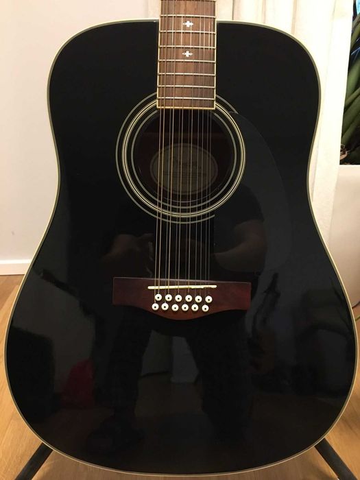 Fender DG-16E BLK 12 струн эл/акустика Корея, в кейсе+ремень+стенд