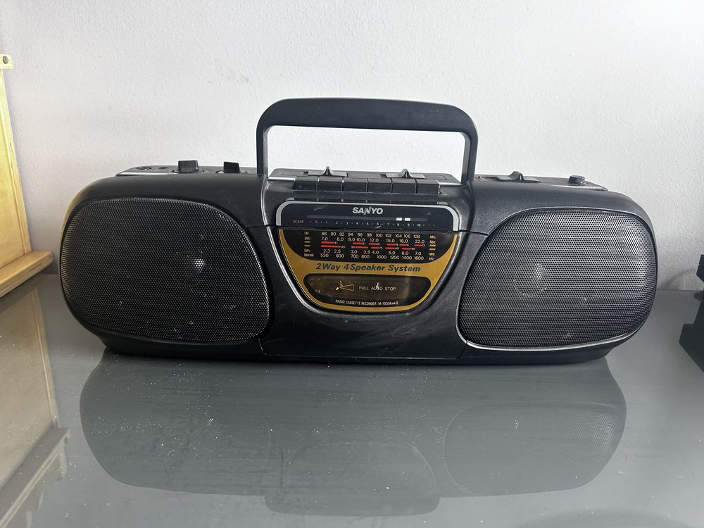 Rádio Sanyo Cassete Stereo Mod M 7035 K