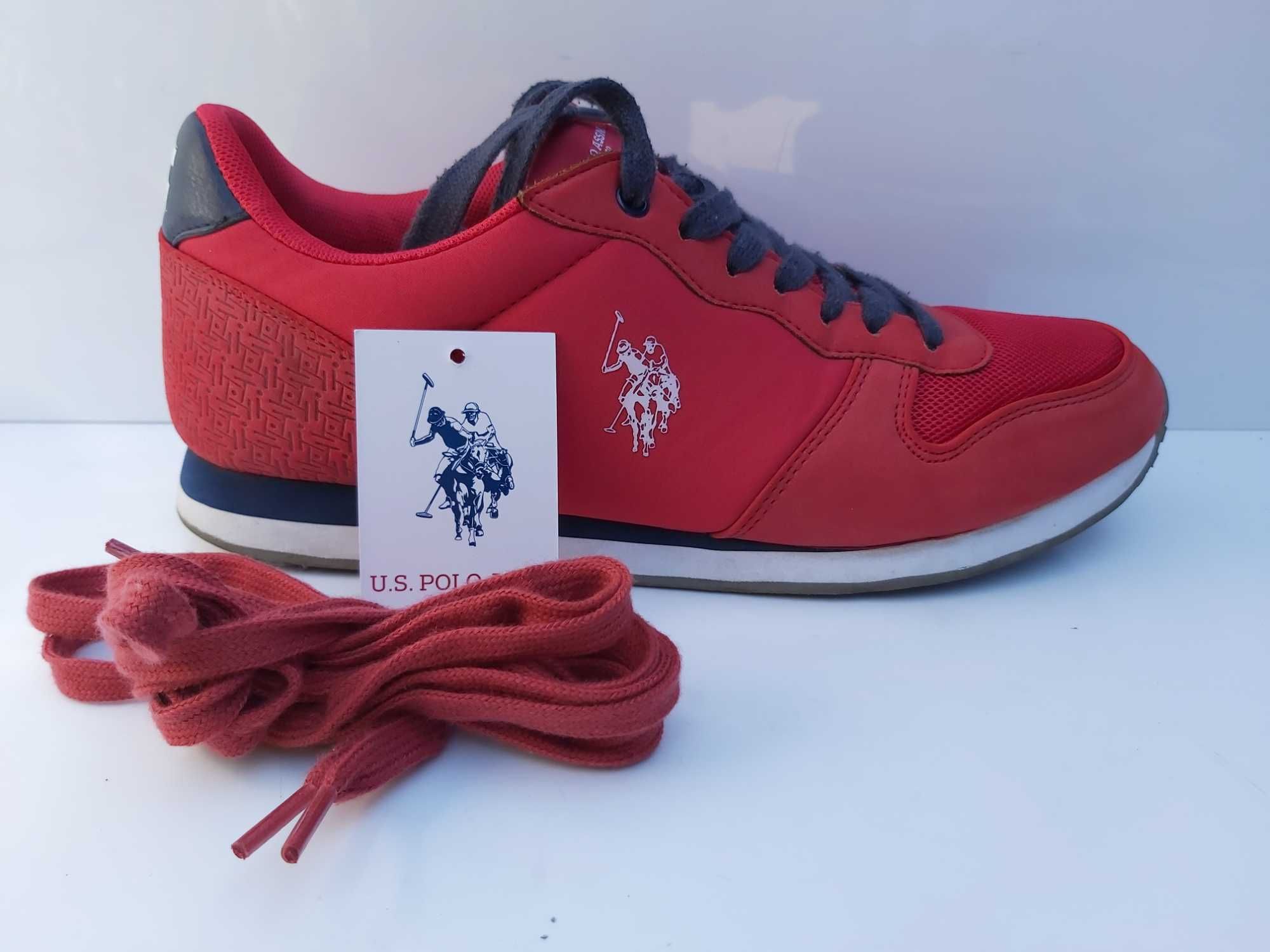 SP Sneakersy czerwone POLO US trampki soren 42