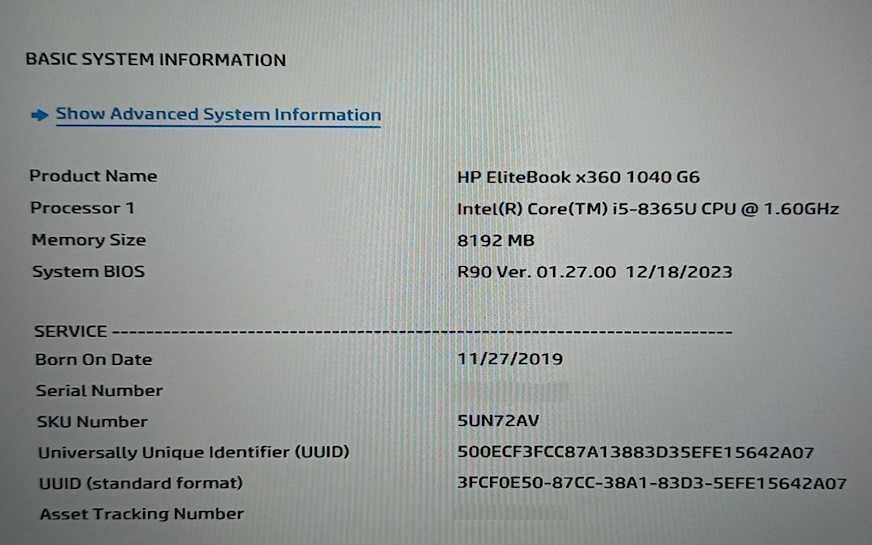 HP EliteBook 1040 x360 , 14", 8GB RAM, dysk SSD 256GB