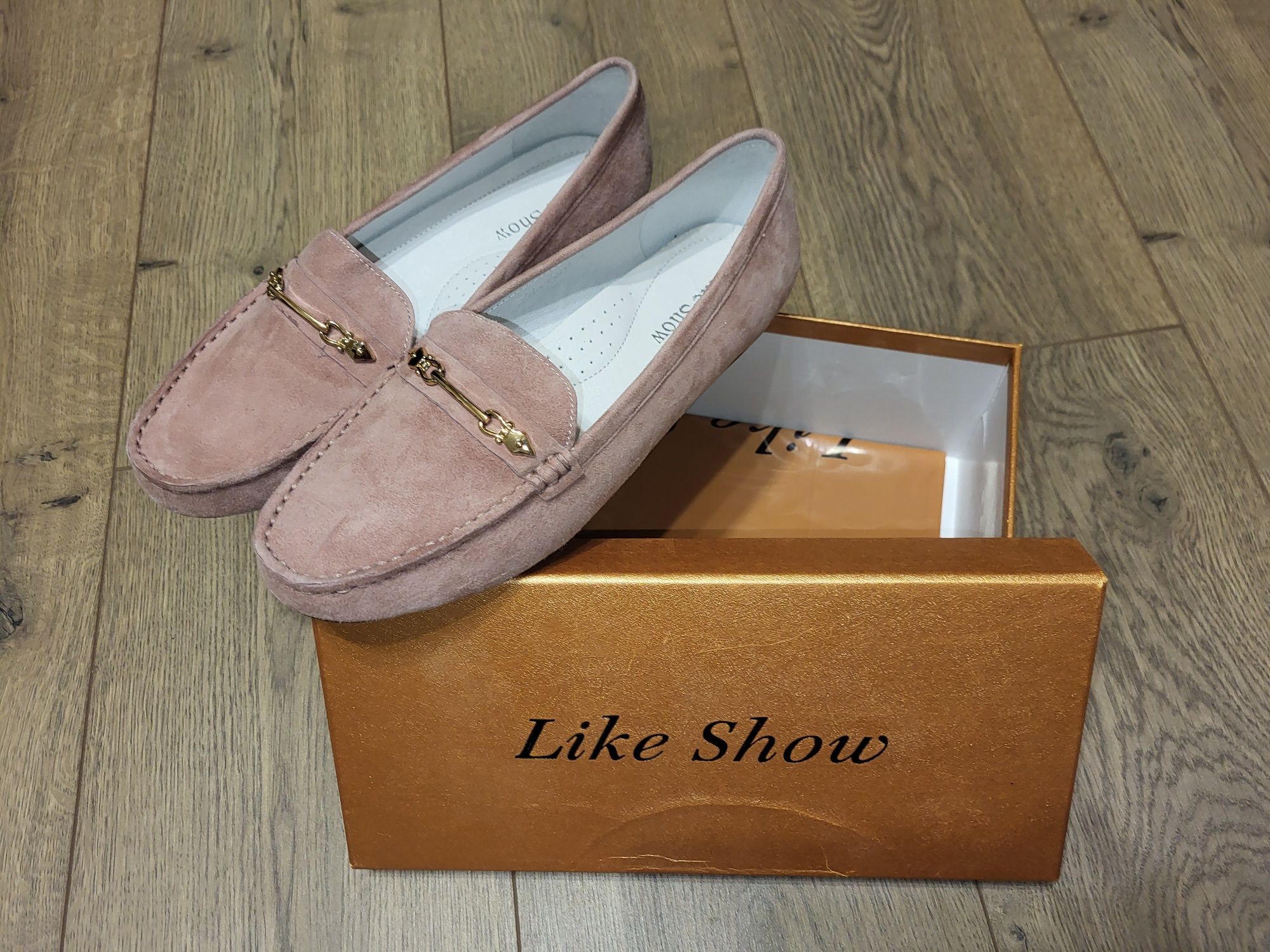 Мокасини жіночі замшеві Like Show, 39 розм.