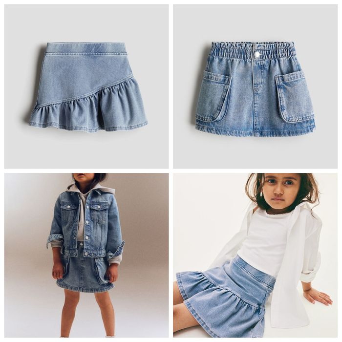 Джинсовая юбка H&M размер 128, 134