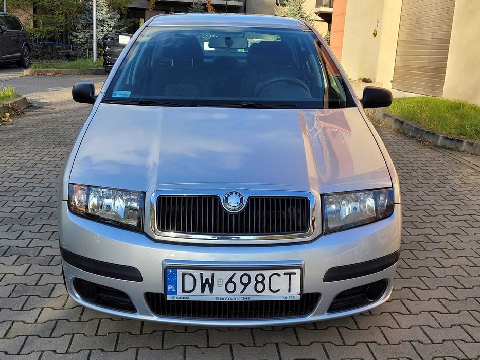 Skoda Fabia I 1.4 SEDAN benz.80KM, Niski przebieg, KLIMA, czujniki tył