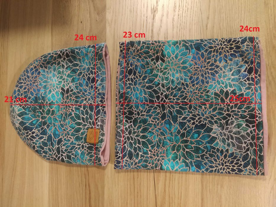 Lis To Wie - komplet czapka + komin dla dziewczynki